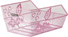 Basil Cento S Flower Fahrradkorb hinten, Festmontage, pink
