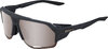 100percent Norvik Soft Tact Crystal Black - HiPER Crimson Silver Mirror Lens